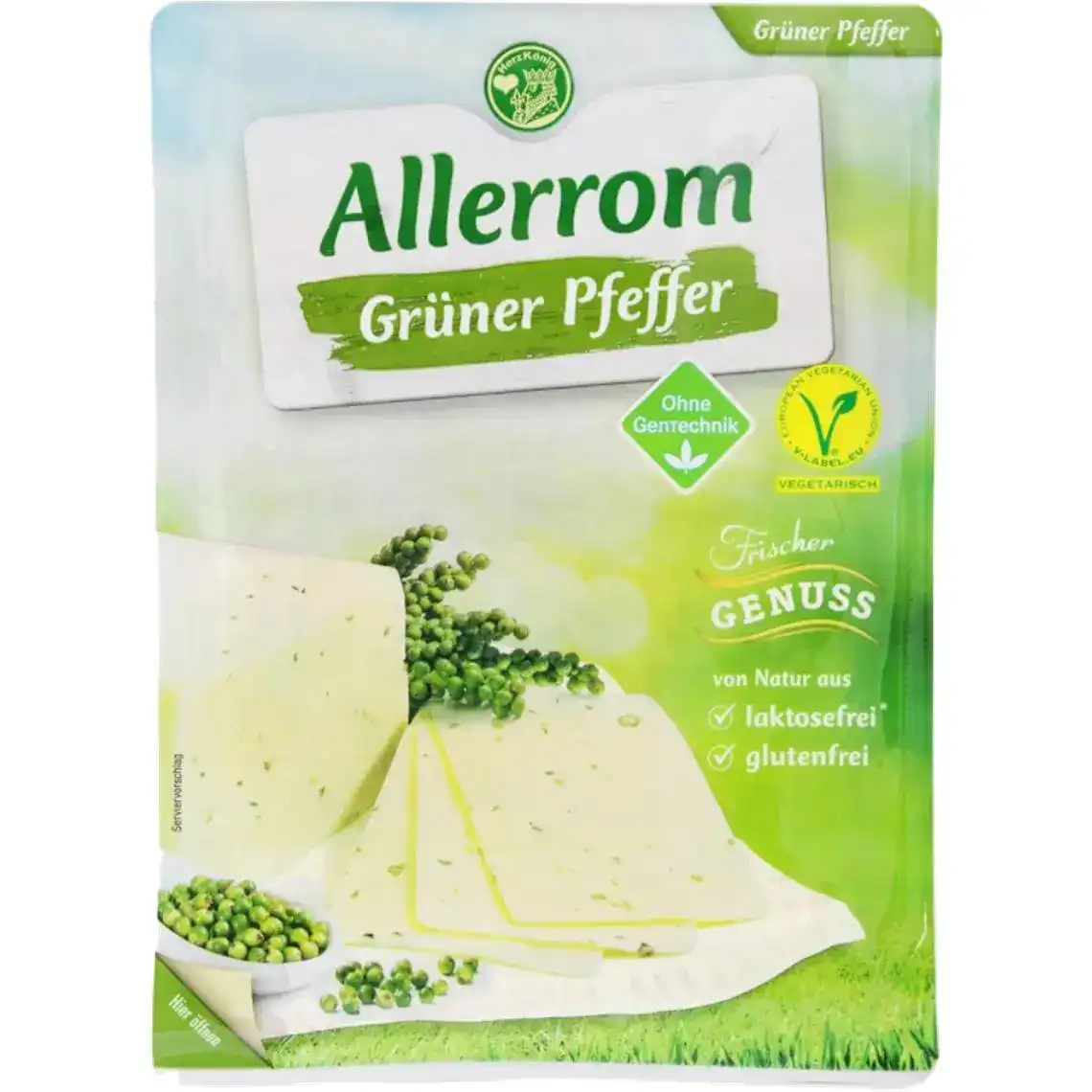 Сир Allerom з зеленим перцем 50% 110 г