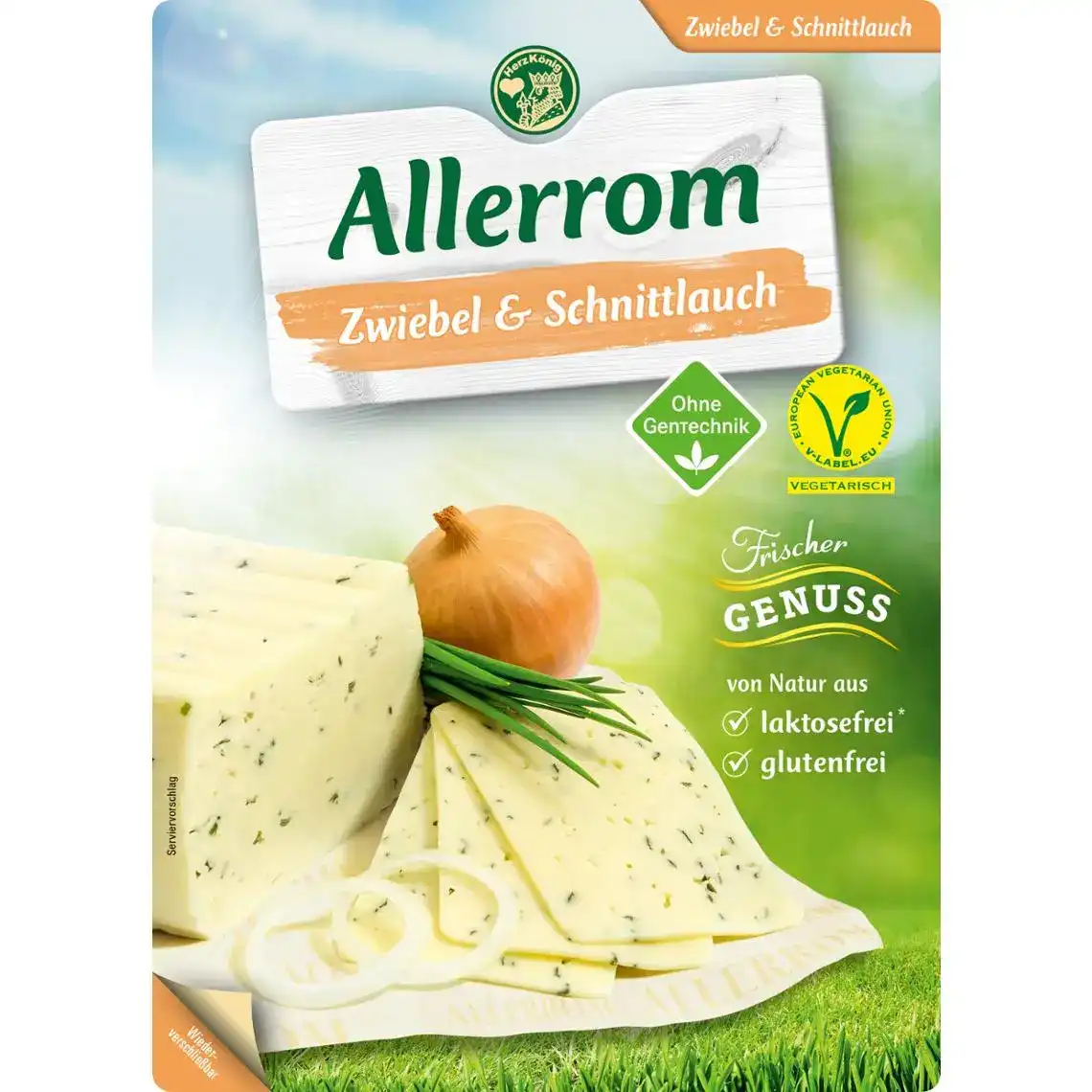 Сир Allerom з зеленою цибулею 50% 110 г