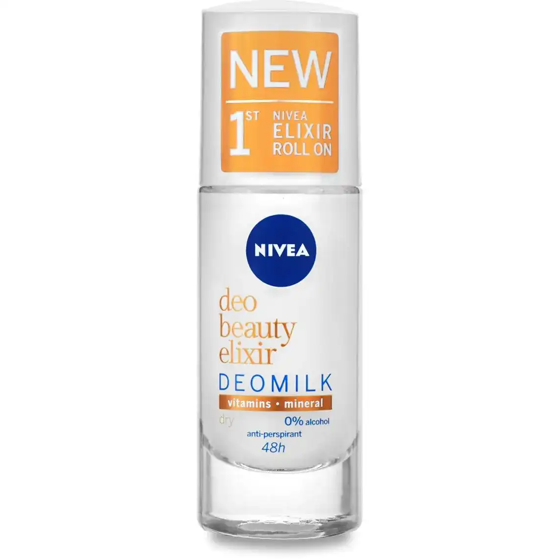 Дезодорант Nivea Deo Beauty Elixir Deomilk Dry для жінок кульковий 40 мл