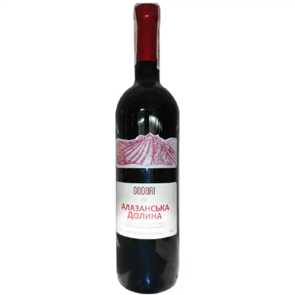 Вино Godori Алазанская Долина красное полусладкое 0.75 л