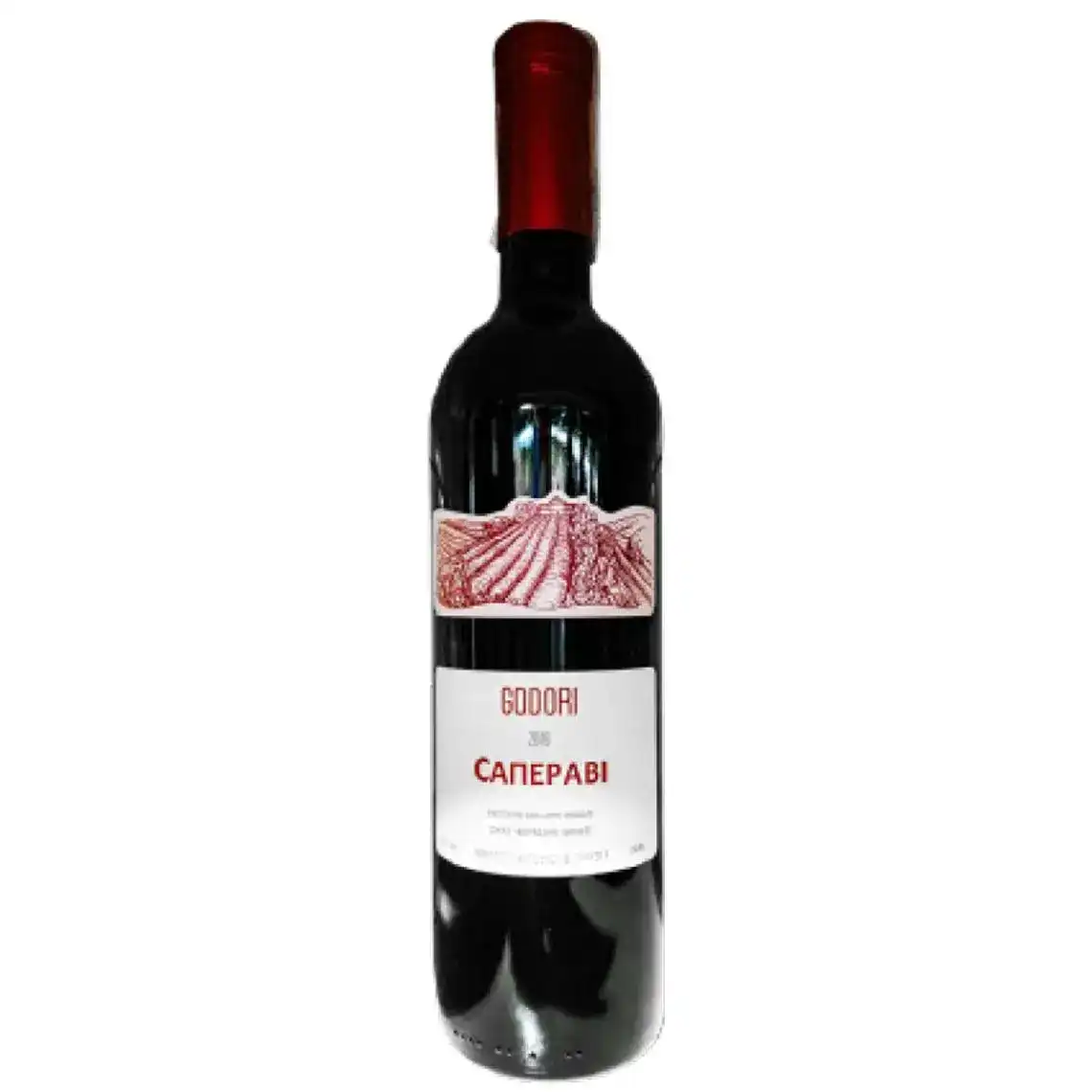 Вино Godori Саперави красное полусладкое 0.75 л