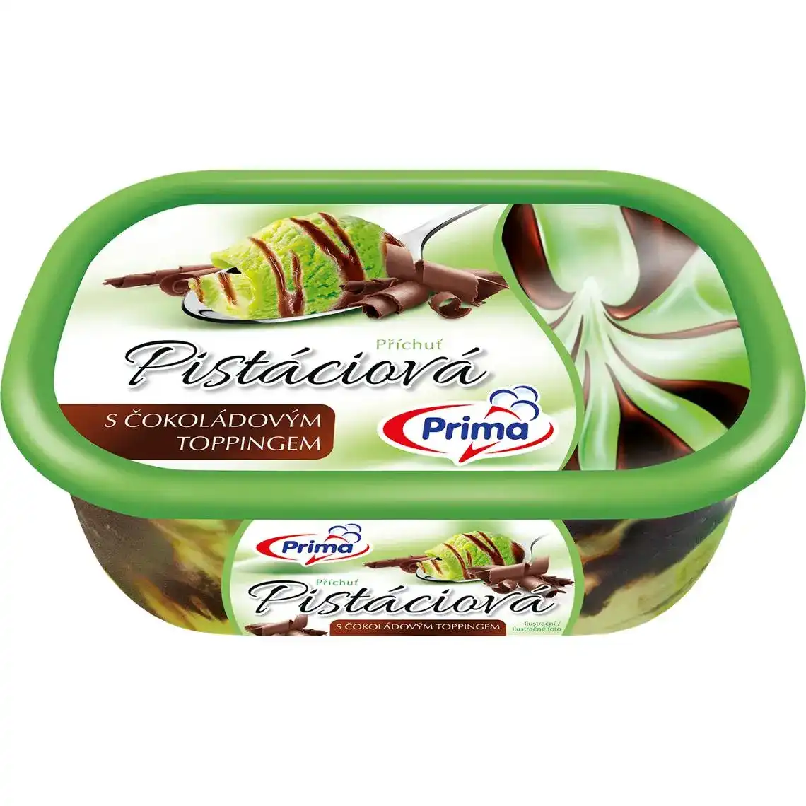 Мороженое Prima с ароматом фисташки и какао топингом 460 г