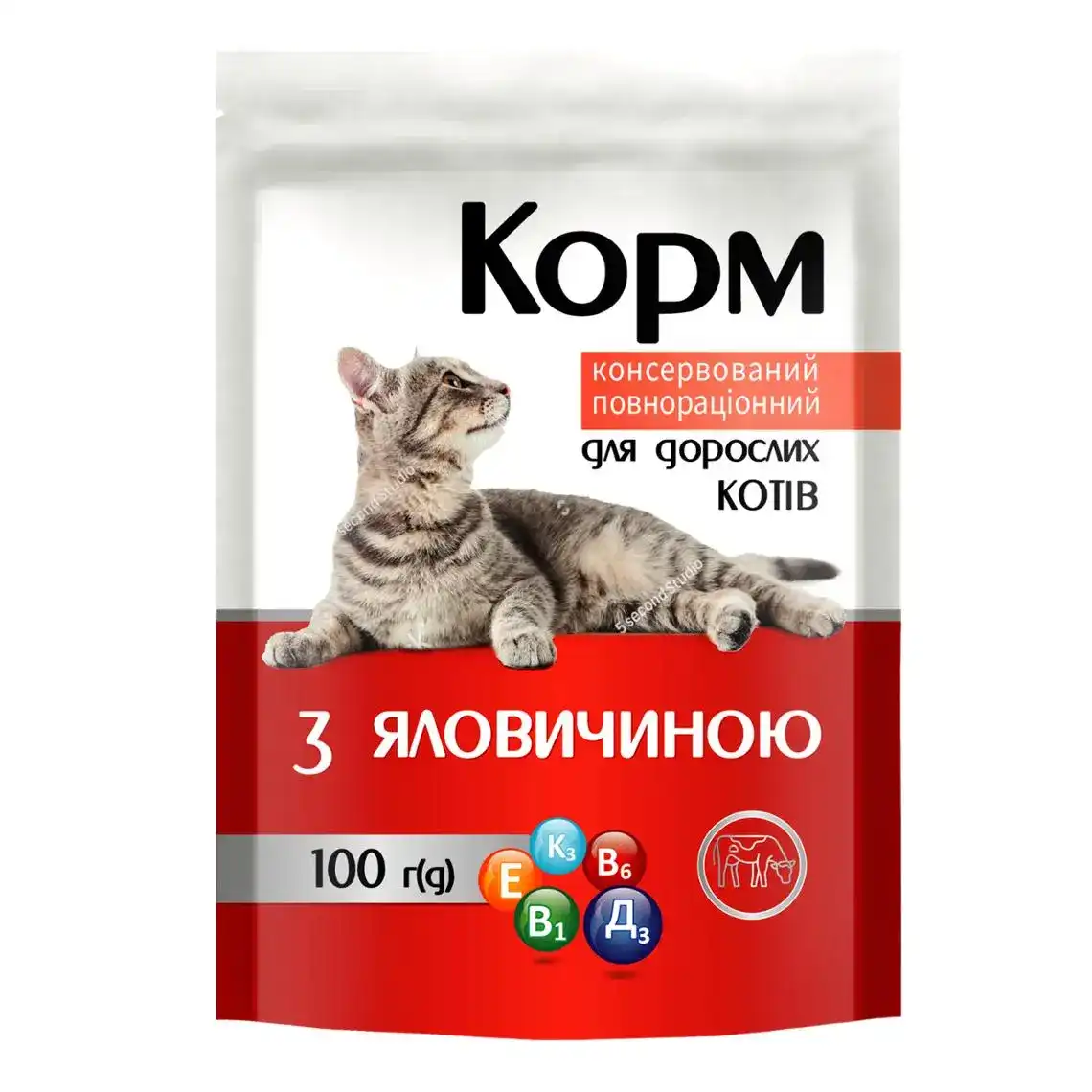 Корм для котів ЧИСТА ВИГОДА! сухий з яловичиною 400 г