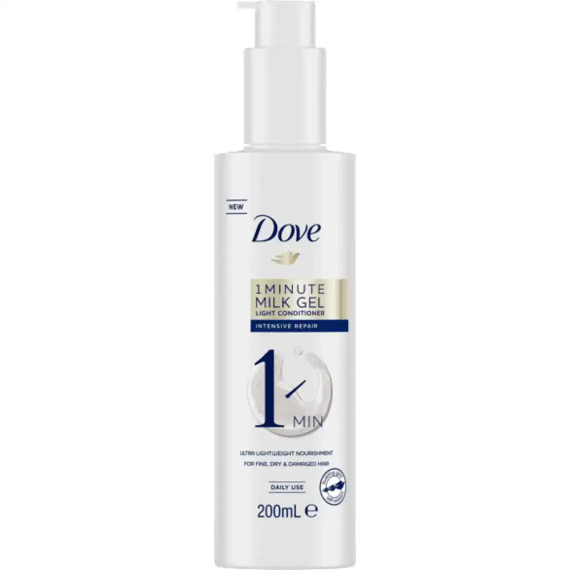 Кондиціонер-гель Dove Інтенсивне відновлення Молочний для волосся 200 мл