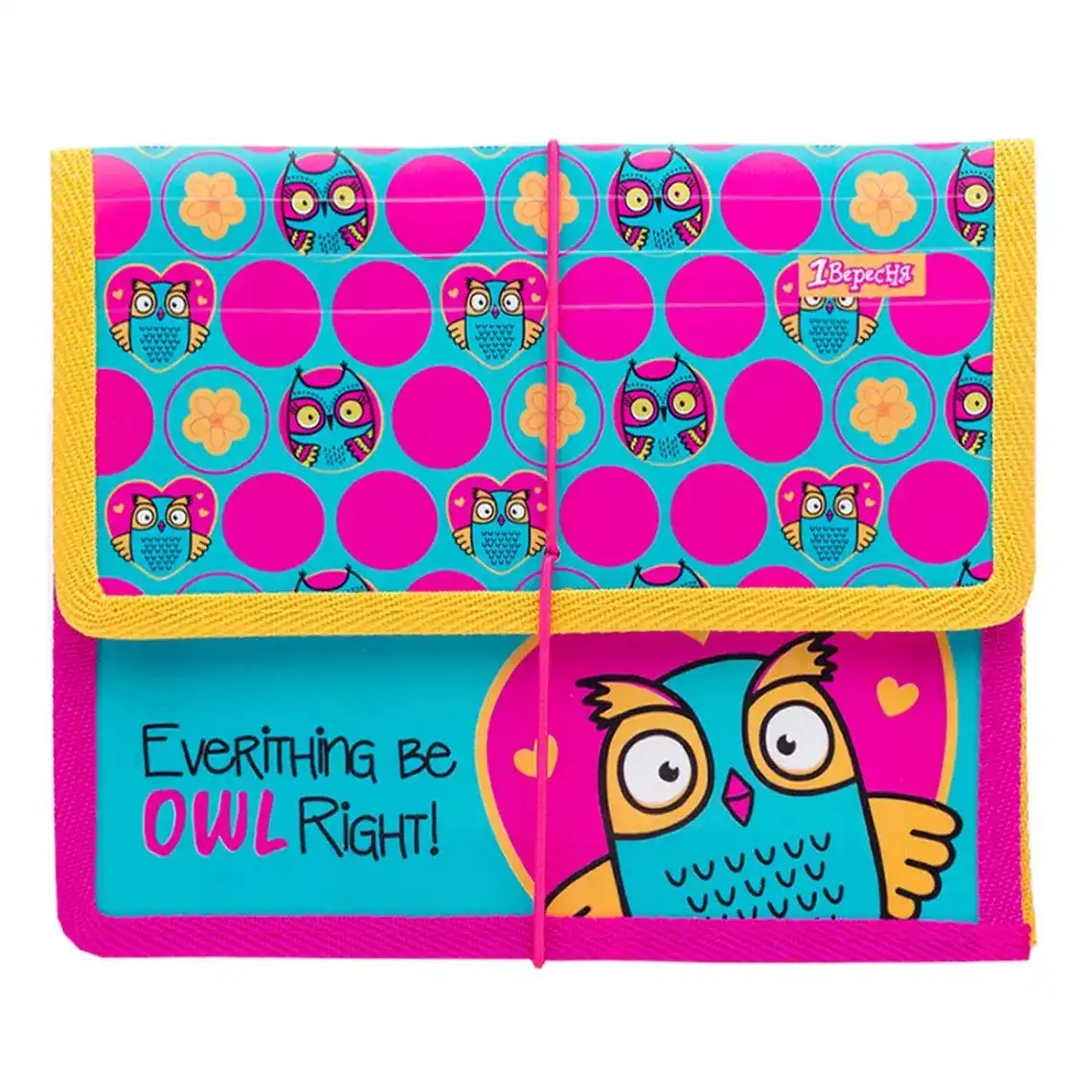 Папка для зошитів 1Вересня Owl Owl пластикова на резинці