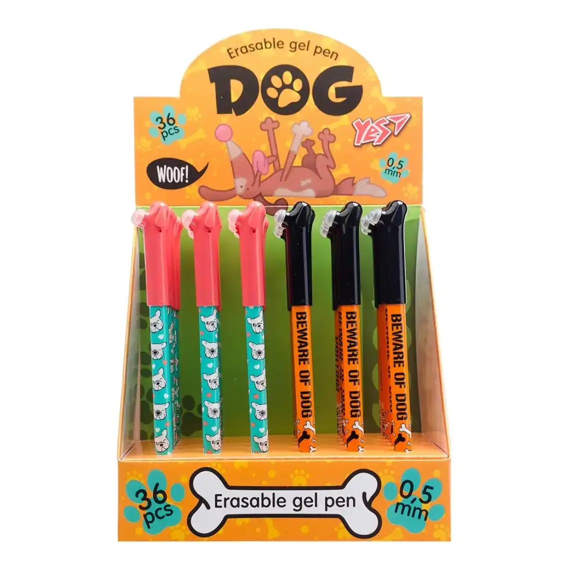 Ручка гелева Yes! Dog Пиши-стирай 0.5 мм синя мікс