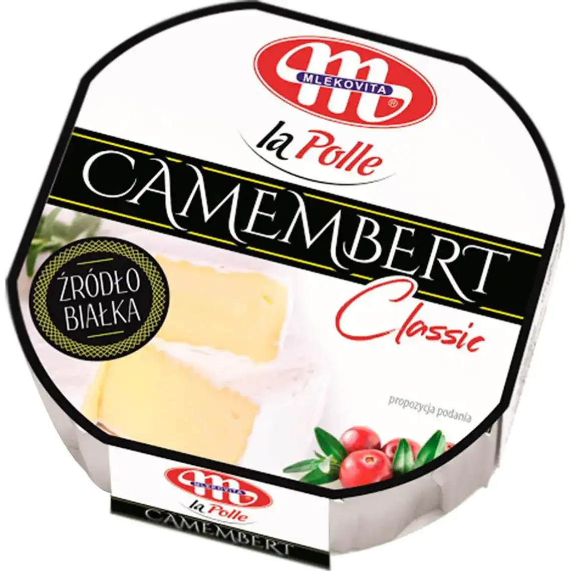 Сир Mlekovita Camembert La polle з журавлиним соусом 50% 300 г
