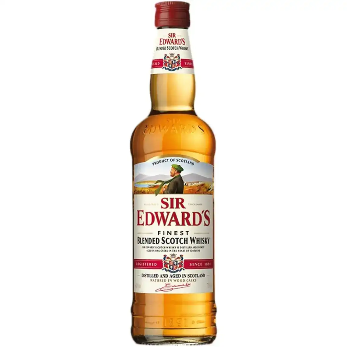 Виски Sir Edward's Bardinet купажированный 3 года выдержки 40% 0.7 л