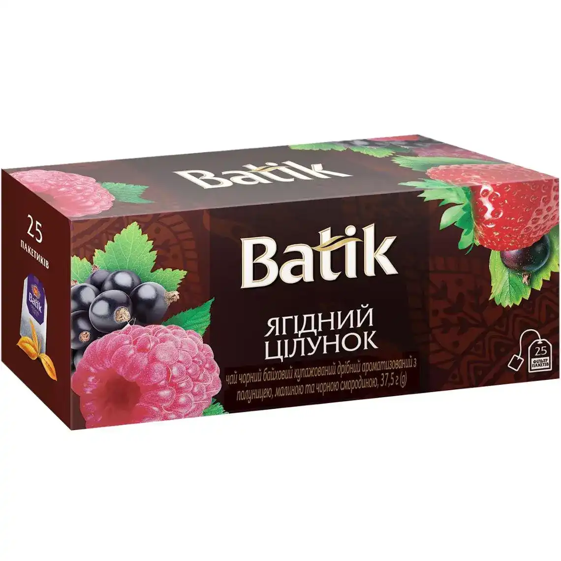 Чай Batik Ягідний цілунок чорний 25х1.5 г