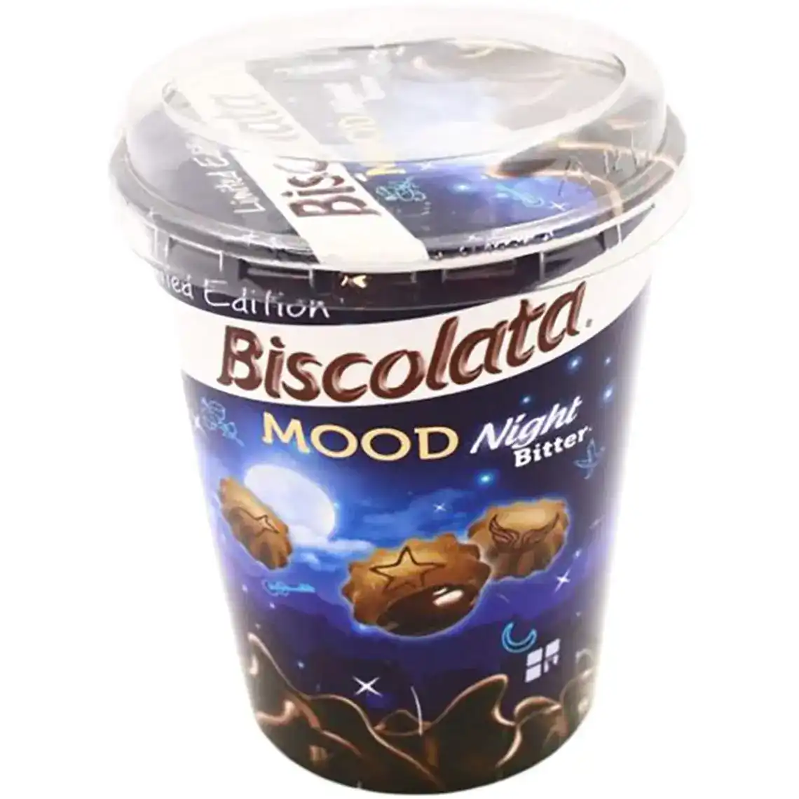 Печиво Biscolata Mood Bitter з какао і кремом з чорного шоколаду 125 г
