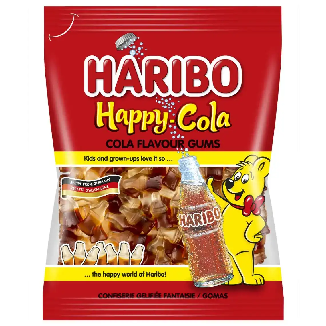 Фото 1 - Цукерки Haribo Happy-Cola желейні 80 г