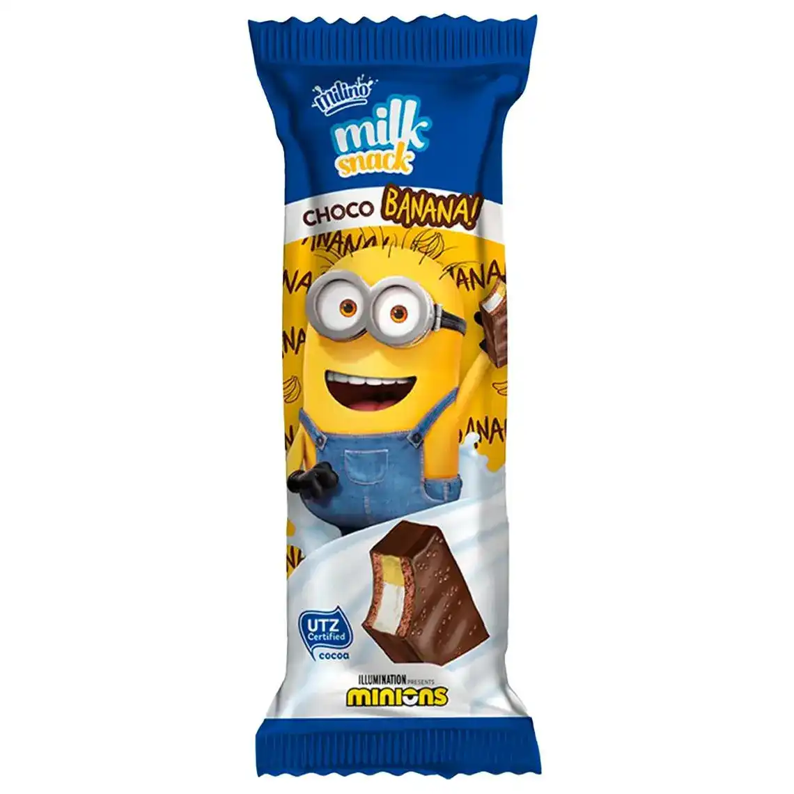 Тістечко Milino Minions Milk Snack зі смаком банана 30 г