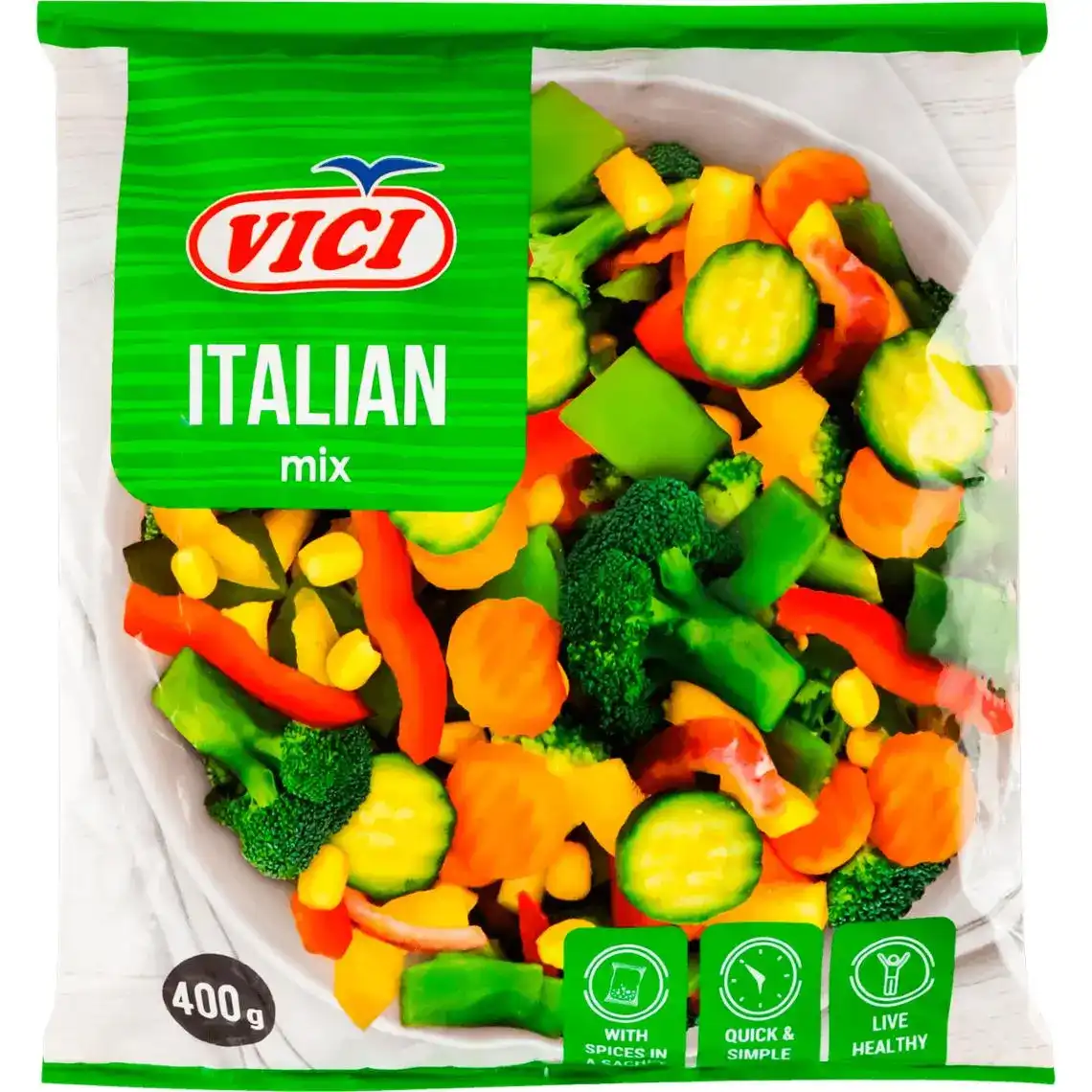 Овочі Vici по-італійськи швидкозаморожені 400 г