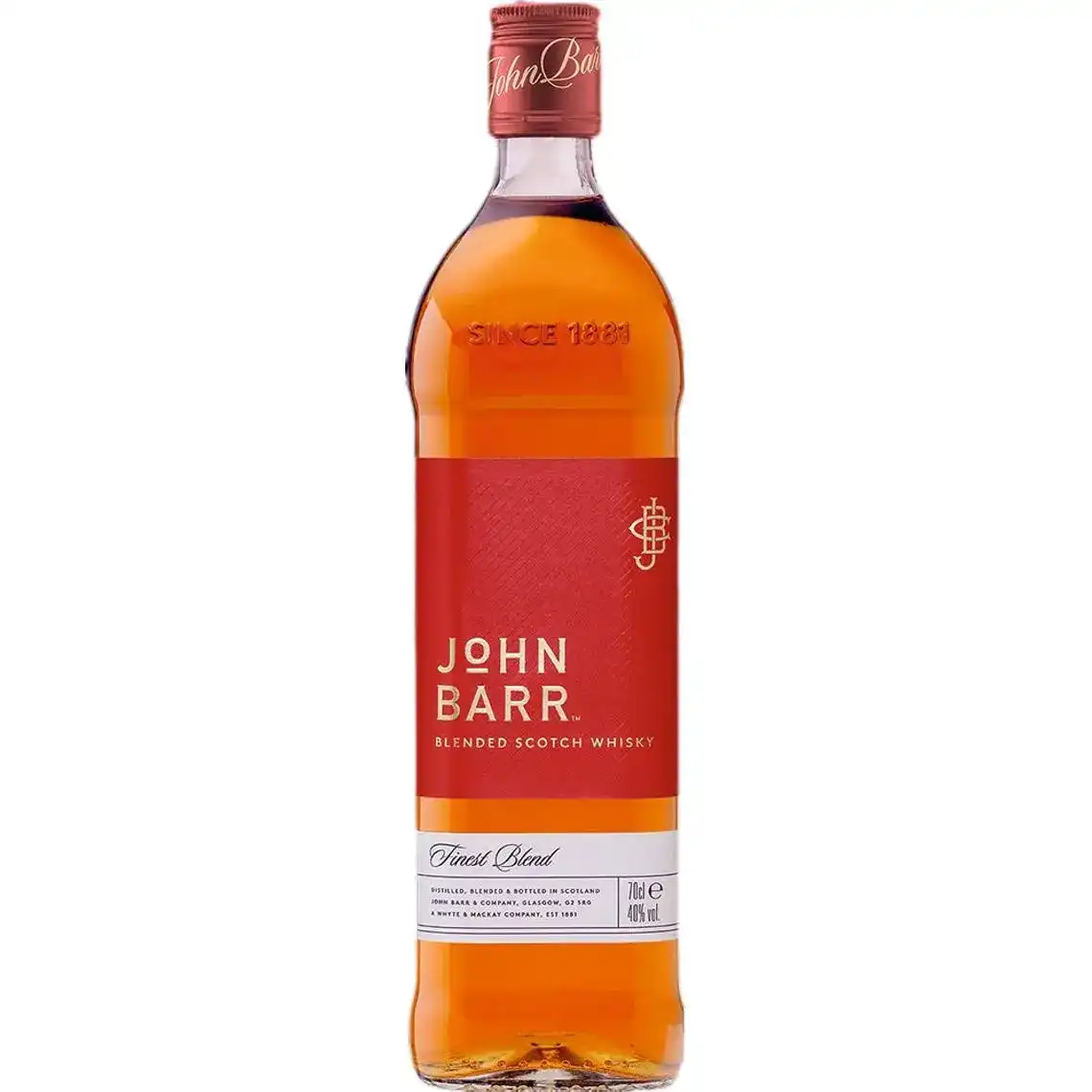 Виски John Barr Finest купажированный 3 года выдержки 40% 0.7 л