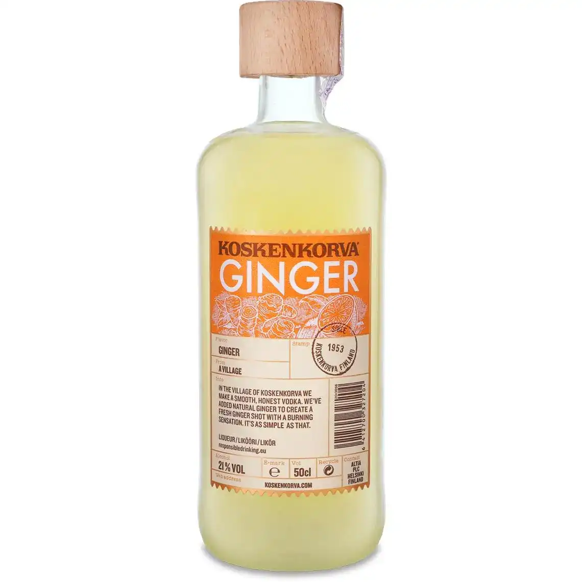 Настоянка Koskenkorva Ginger Shot імбирна  21% 0.5 л