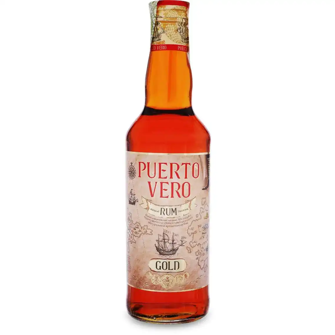 Напій алкогольний Puerto Vero Gold з ароматом рому 35% 500мл