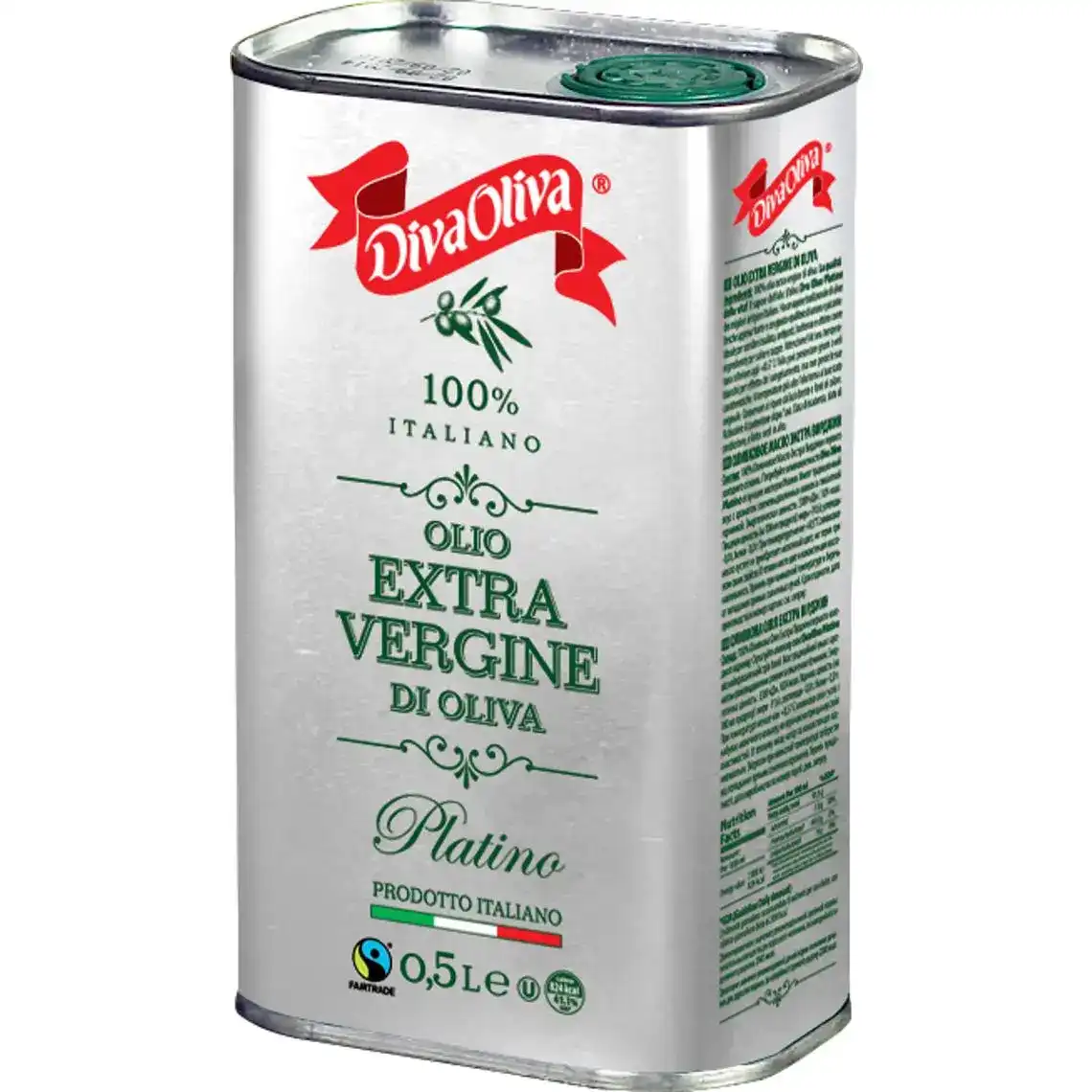 Оливкова олія Diva Oliva Extra Vergine Platino нерафінована 500 мл