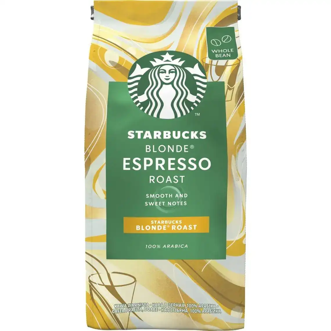 Кава в зернах Starbucks Blonde Espresso Roast арабіка 200 г