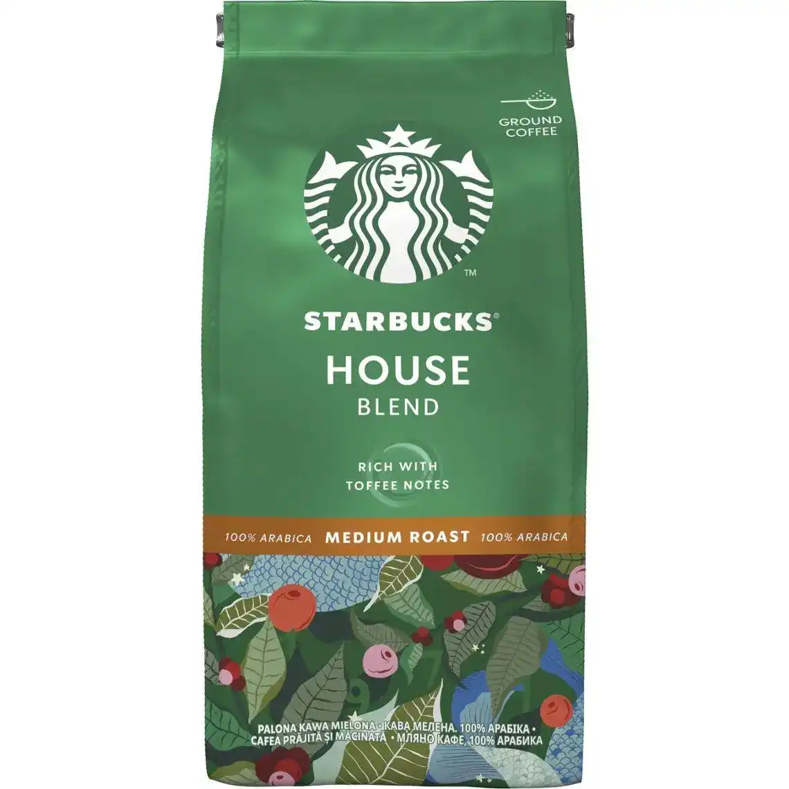 Фото 1 - Кава мелена Starbucks House Blend арабіка 200 г