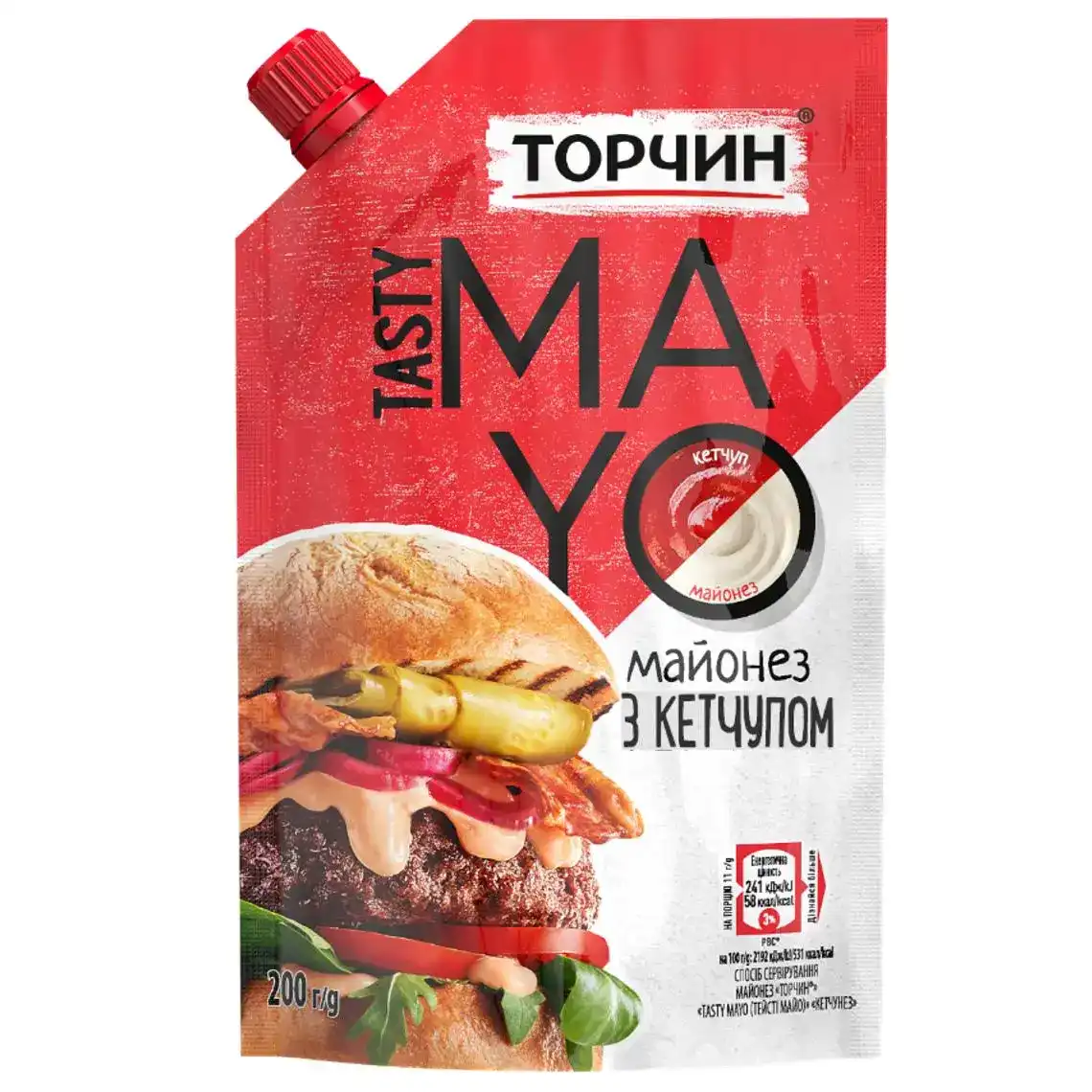 Майонез Торчин Tasty mayo з кетчупом 200 г