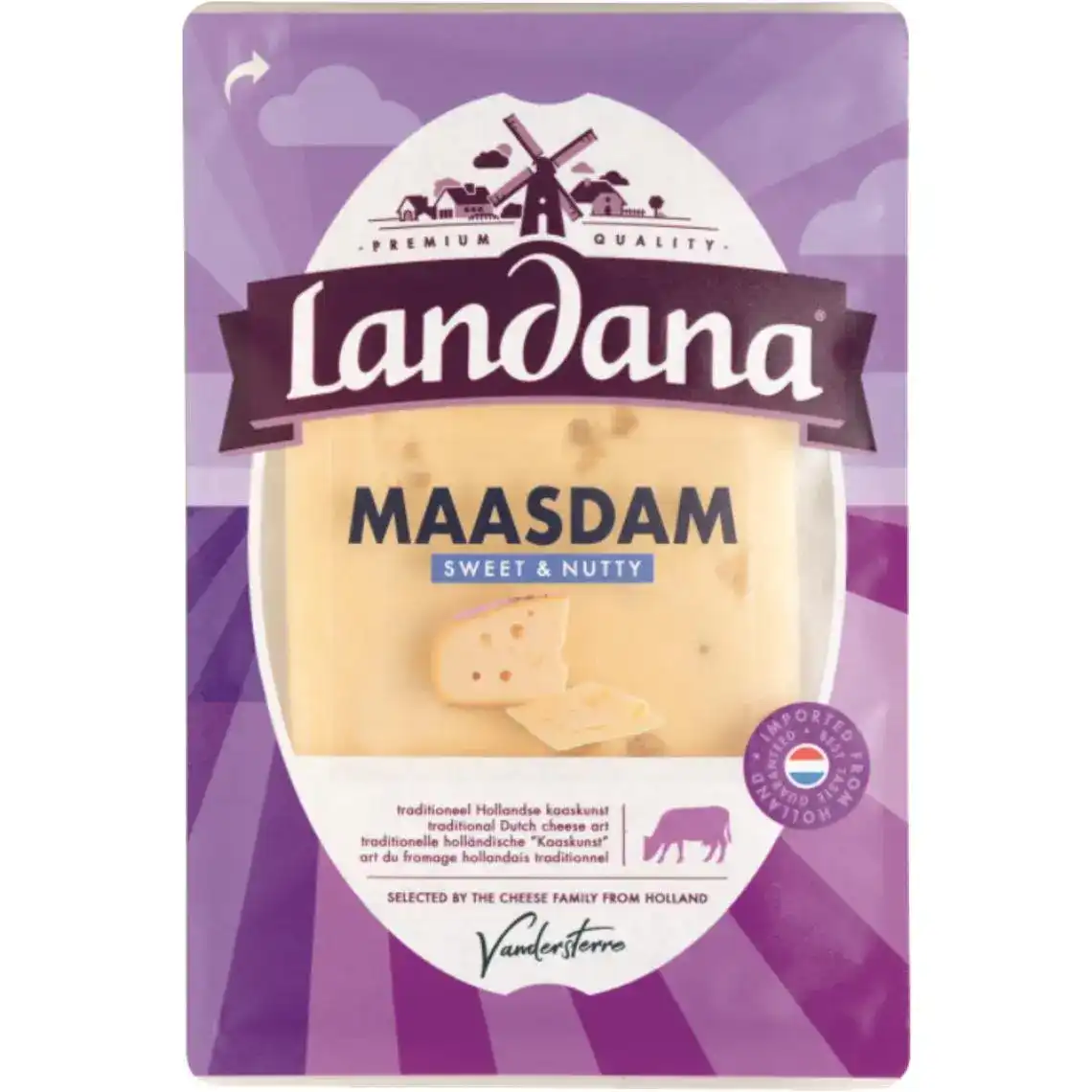 Сир Landana Maasdam нарізка 50% 150 г
