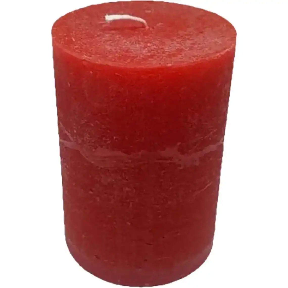 Свічка Рустік Циліндр червоний 5.5х10 см