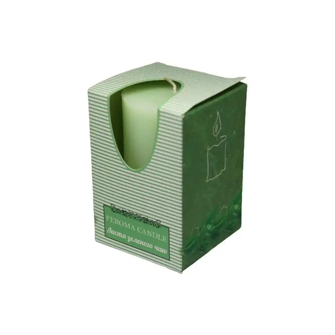 Свічка ароматизована Листя зеленого чаю циліндр