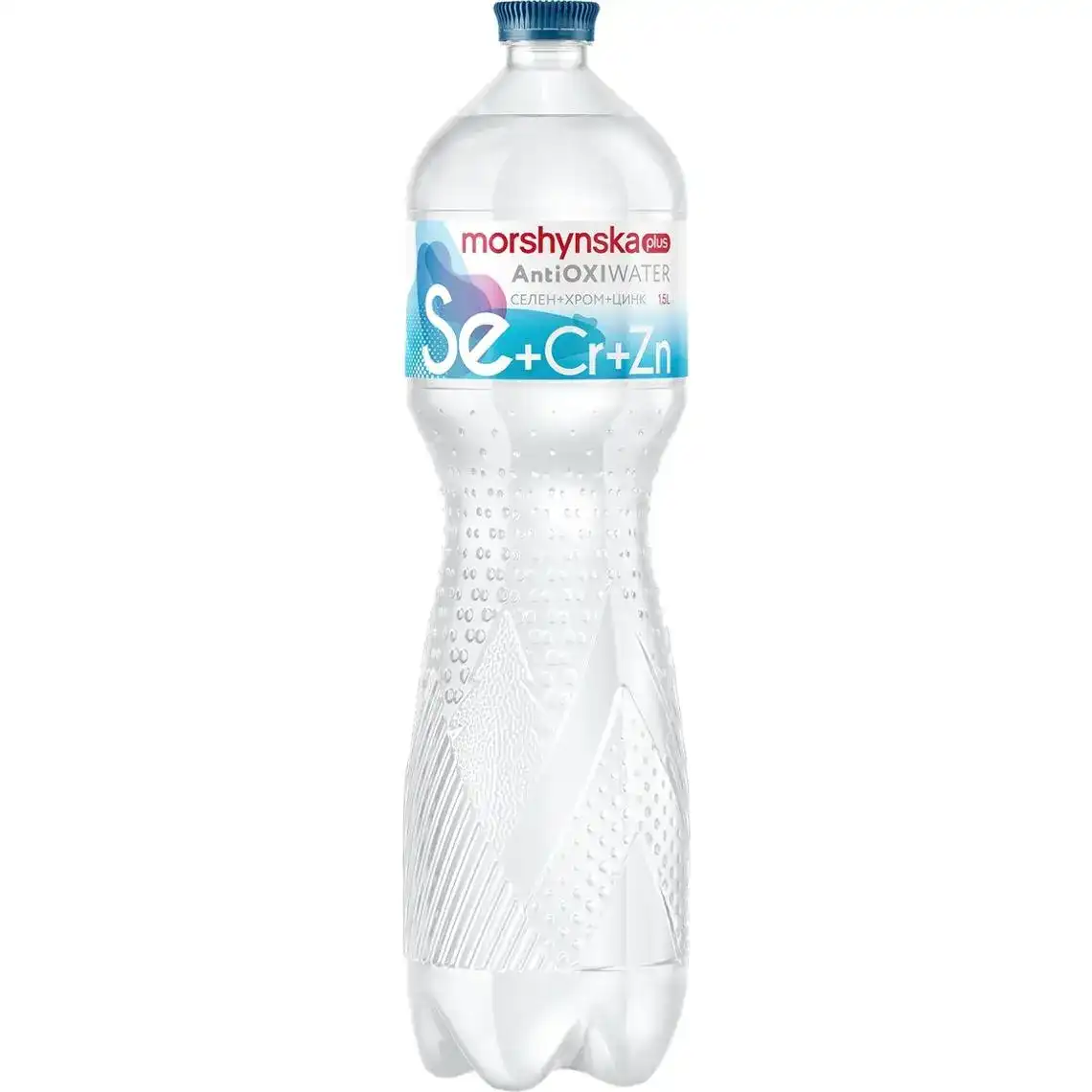 Вода Morshynska plus AntiOXI Water селен+хром+цинк негазована 1,5 л