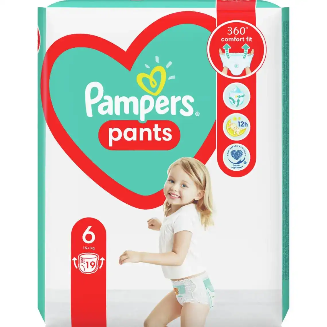Підгузки-трусики Pampers Pants розмір 6 Extra Large (15+ кг) 19 шт.