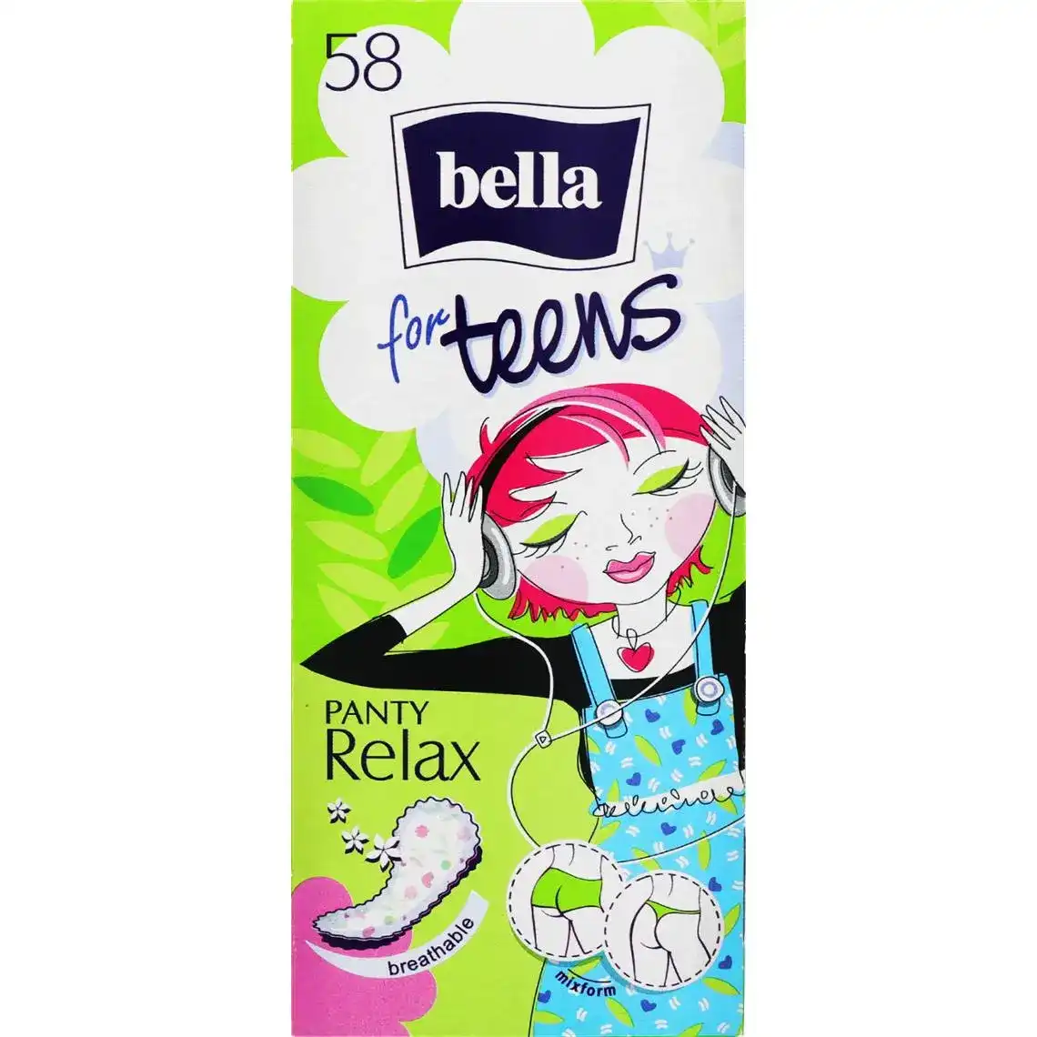 Прокладки щоденні Bella for Teens Panty Relax ароматизовані 58 шт.
