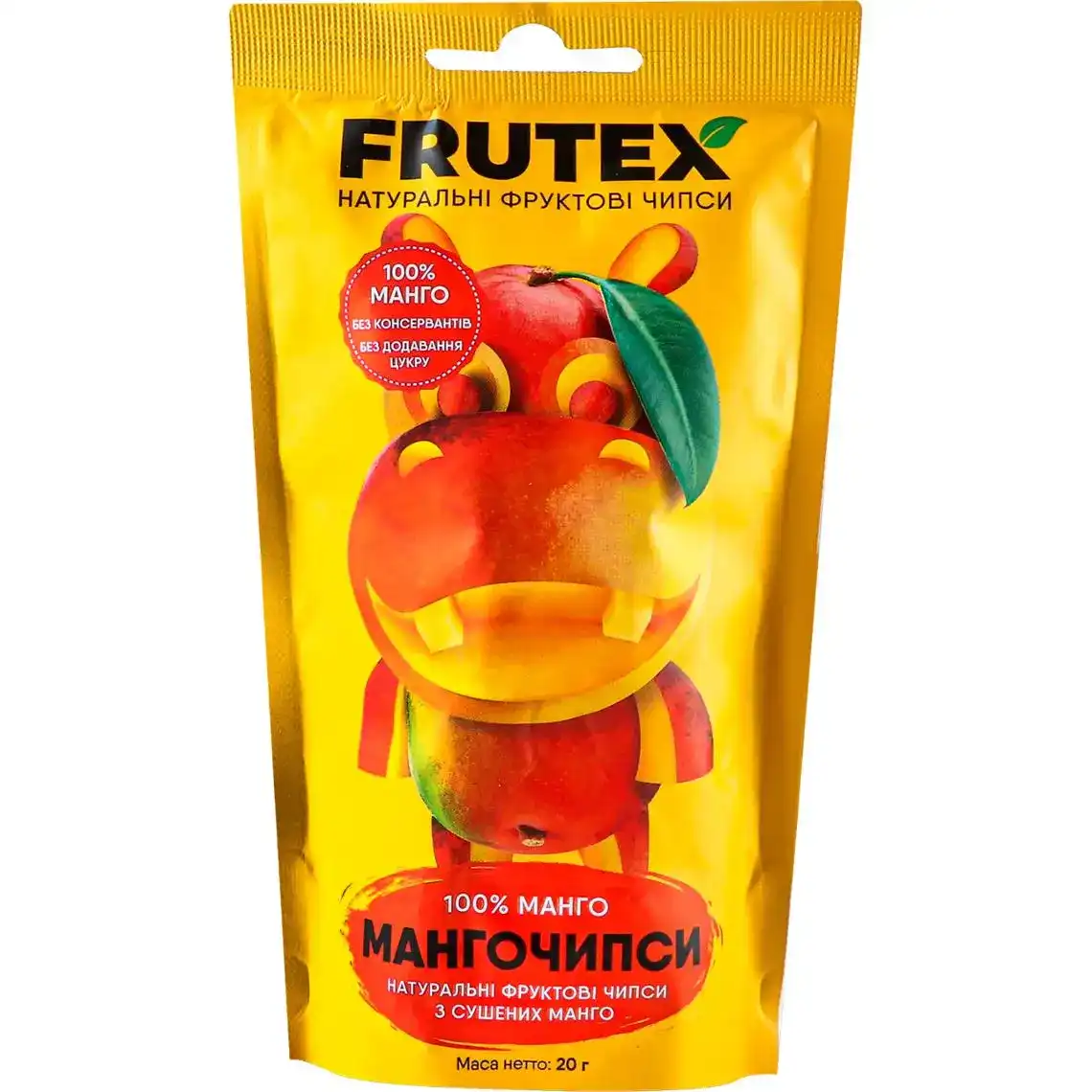 Чіпси Frutex Мангочипси фруктові 100% сушених манго 20 г