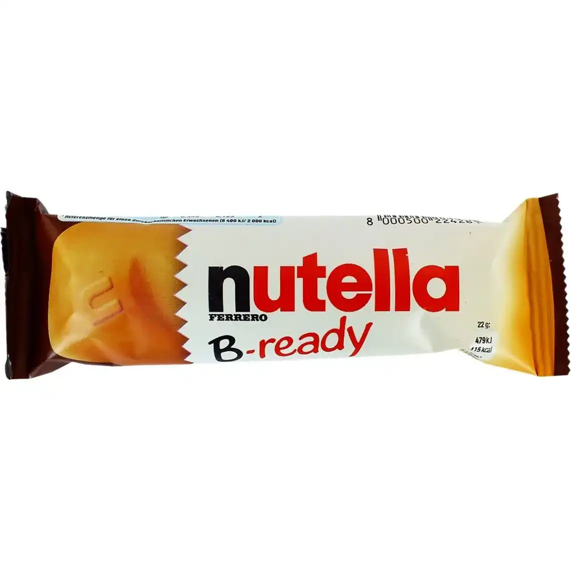Фото 1 - Вафлі Nutella B-ready з начинкою з горіхової пасти з какао та вафельних кульок 22 г