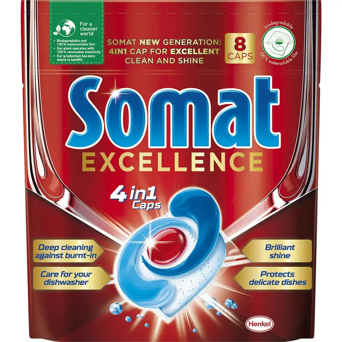 Таблетки для посудомийної машини Somat Excellence 8 таблеток