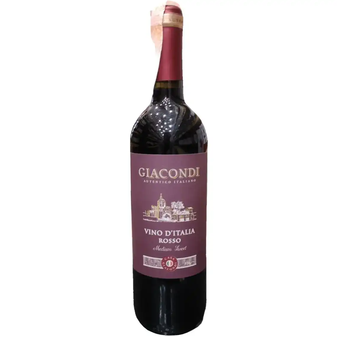 Вино Giacondi Vino d'Italia Rosso червоне напівсолодке 0.75 л