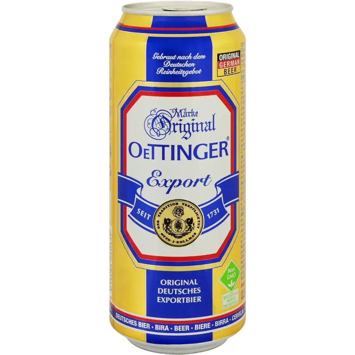 Пиво OeTTINGER Export світле фільтроване 5.4% 0.5 л