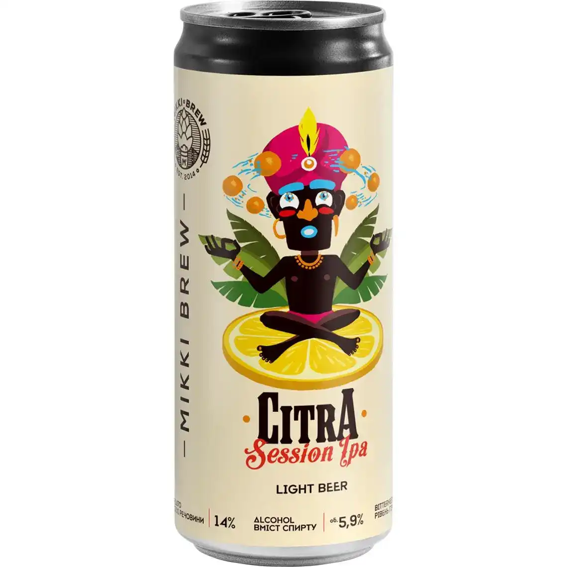 Пиво Volynski Browar Citra Session IPA світле нефільтроване 5.9% 0.33 л