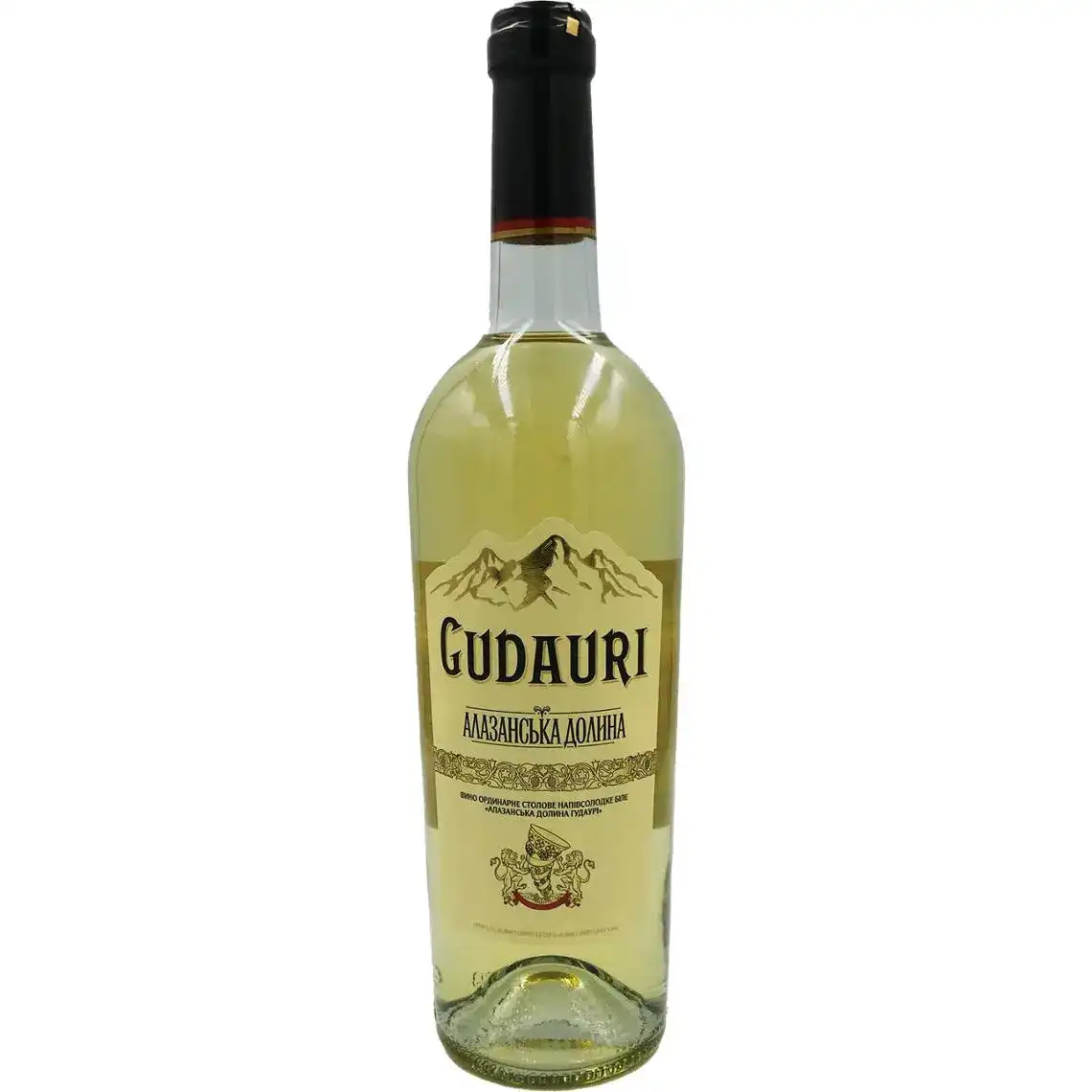 Вино Gudauri Алазанська Долина біле напівсолодке 0.75 л