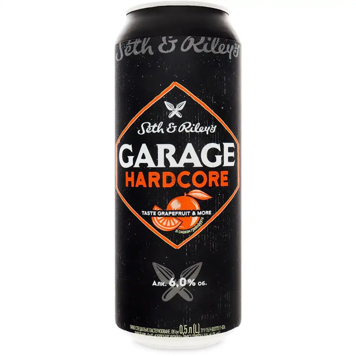 Пиво Garage Seth & Riley`s Hardcore taste Grapefruit & More 6% 0.5 л