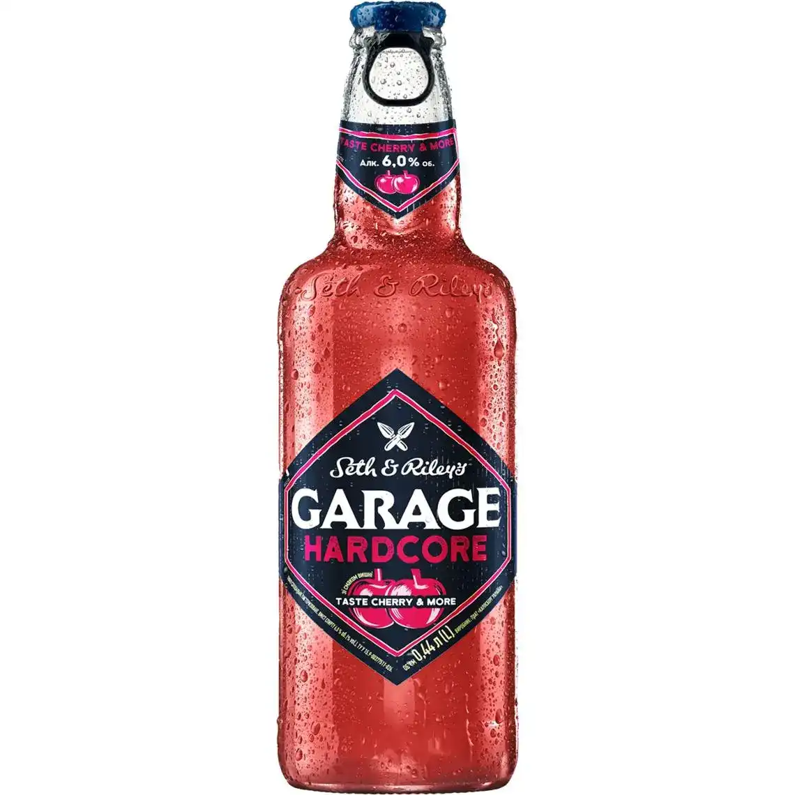 Пиво Garage Seth & Riley`s Hardcore taste Cherry & More 6% 0.44 л
