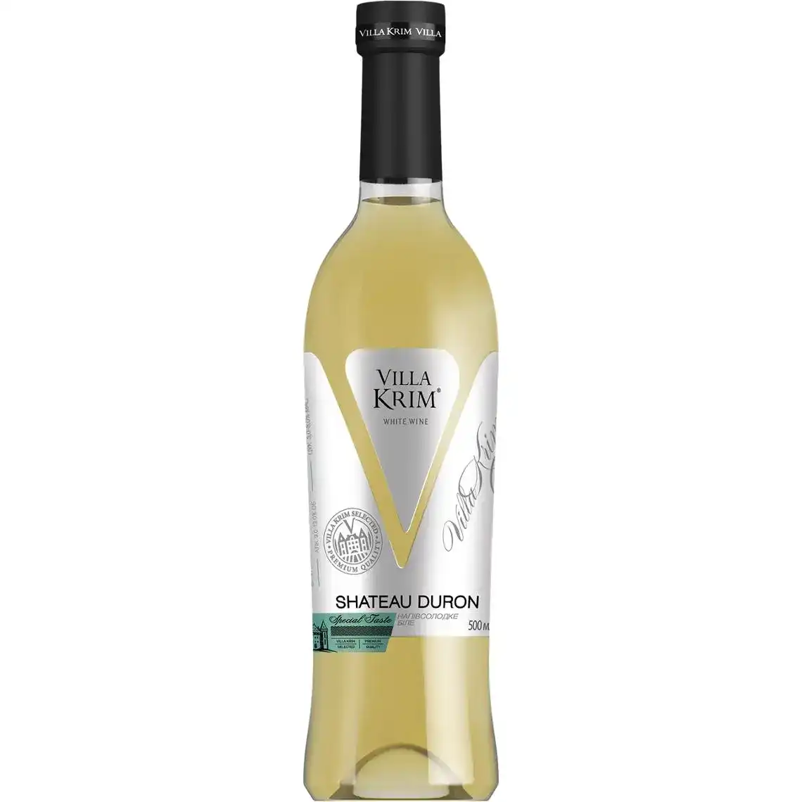 Вино Villa UA Shateau Duron біле напівсолодке 11% 0,5 л
