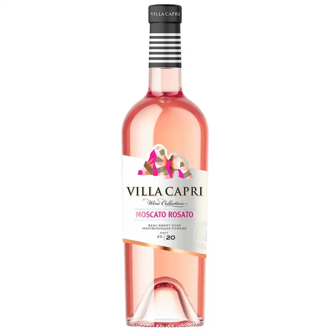 Вино Villa Capri Moscato Rosato рожеве напівсолодке 9 -13% 0.75 л