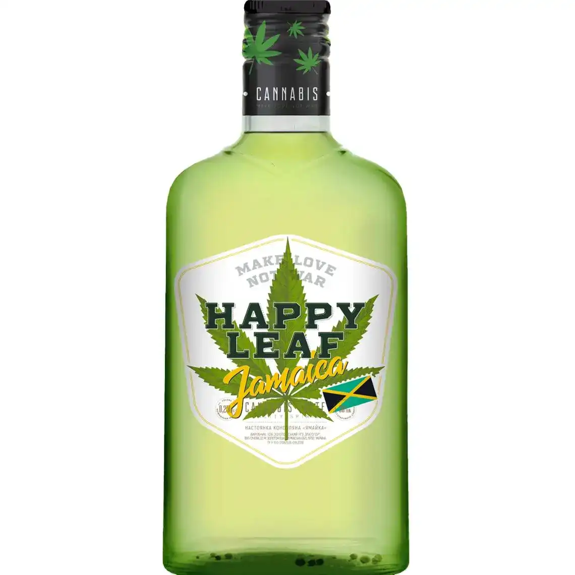 Настоянка Jamaica Happy Leaf конопляна 38% 0.25 л