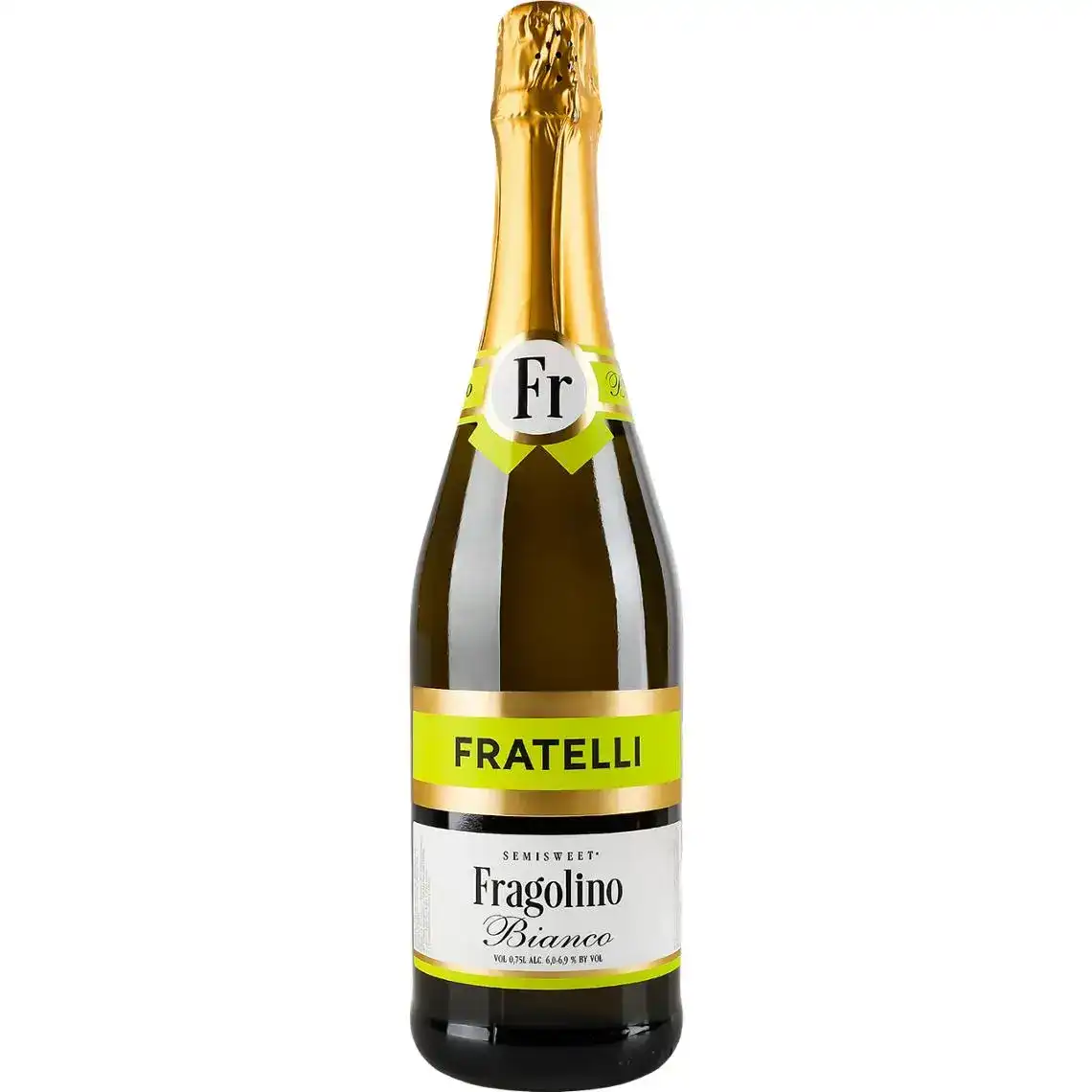 Напій винний Fratelli Fragolino Bianko білий напівсолодкий ігристий 6-6.9% 0.75 л