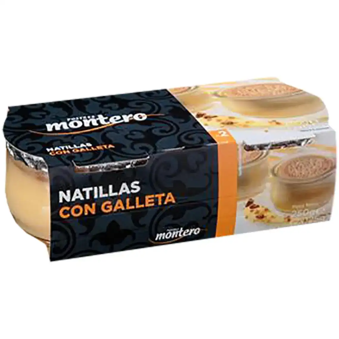 Десерт Reina Montero заварний крем з печивом 2x125 г