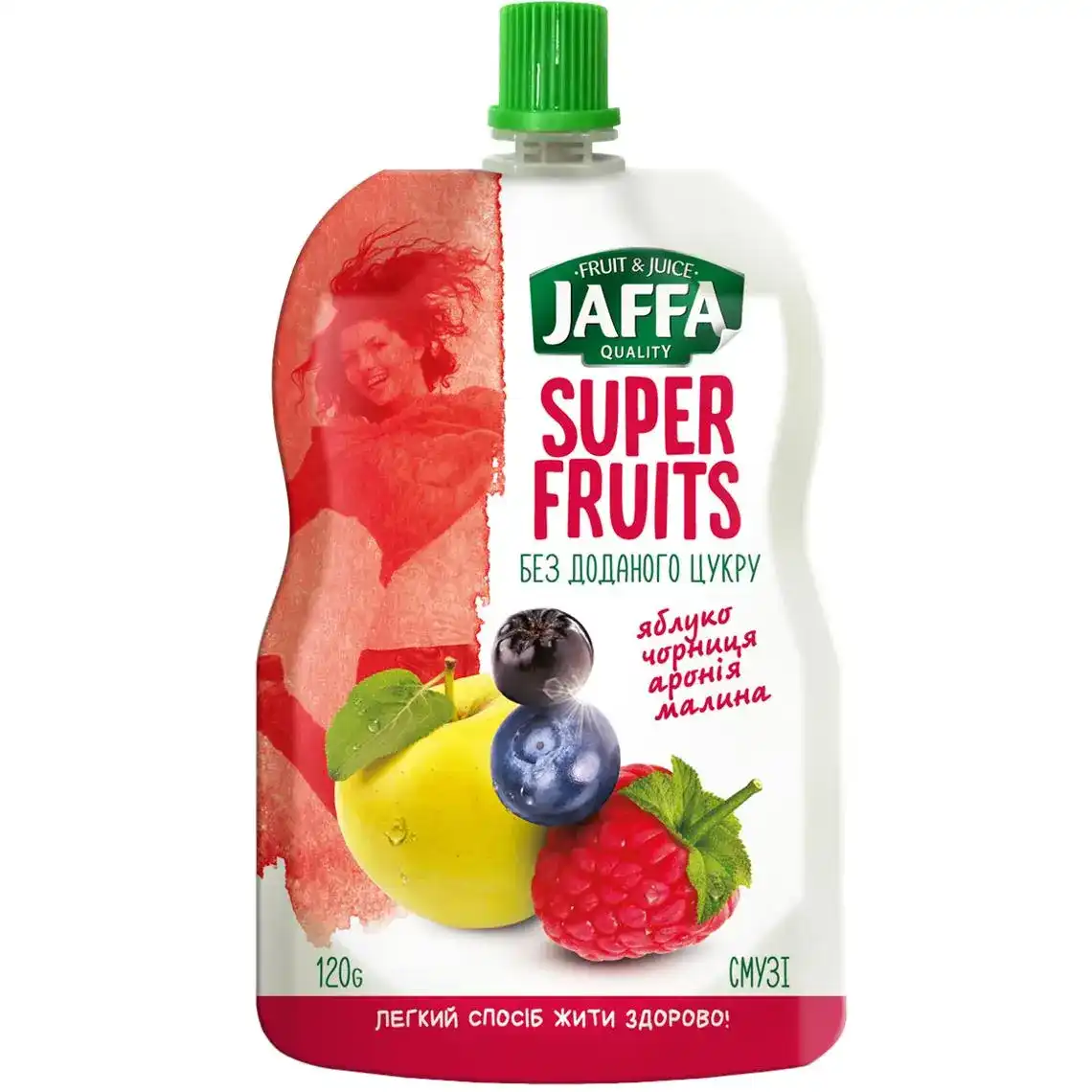 Смузі Jaffa Super Fruits Яблуко-чорниця-аронія-малина 120 г