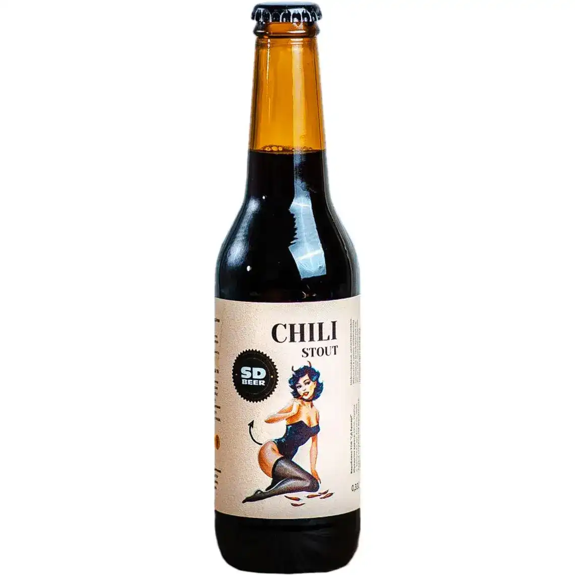 Пиво SD Brewery Chili Stout темне нефільтроване 6% 0.5 л
