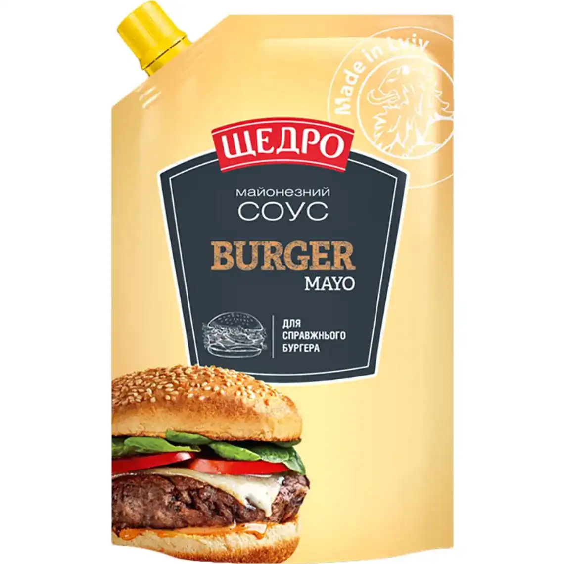 Майонезний соус Щедро Burger mayo 30% 190 г