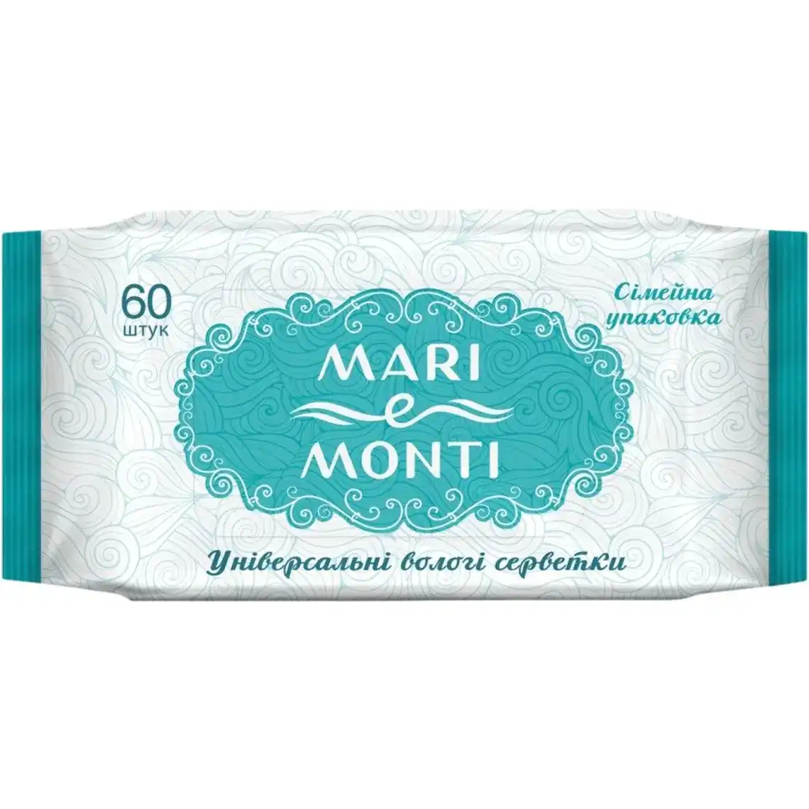 Вологі серветки Mari E Monti універсальні, 60 шт