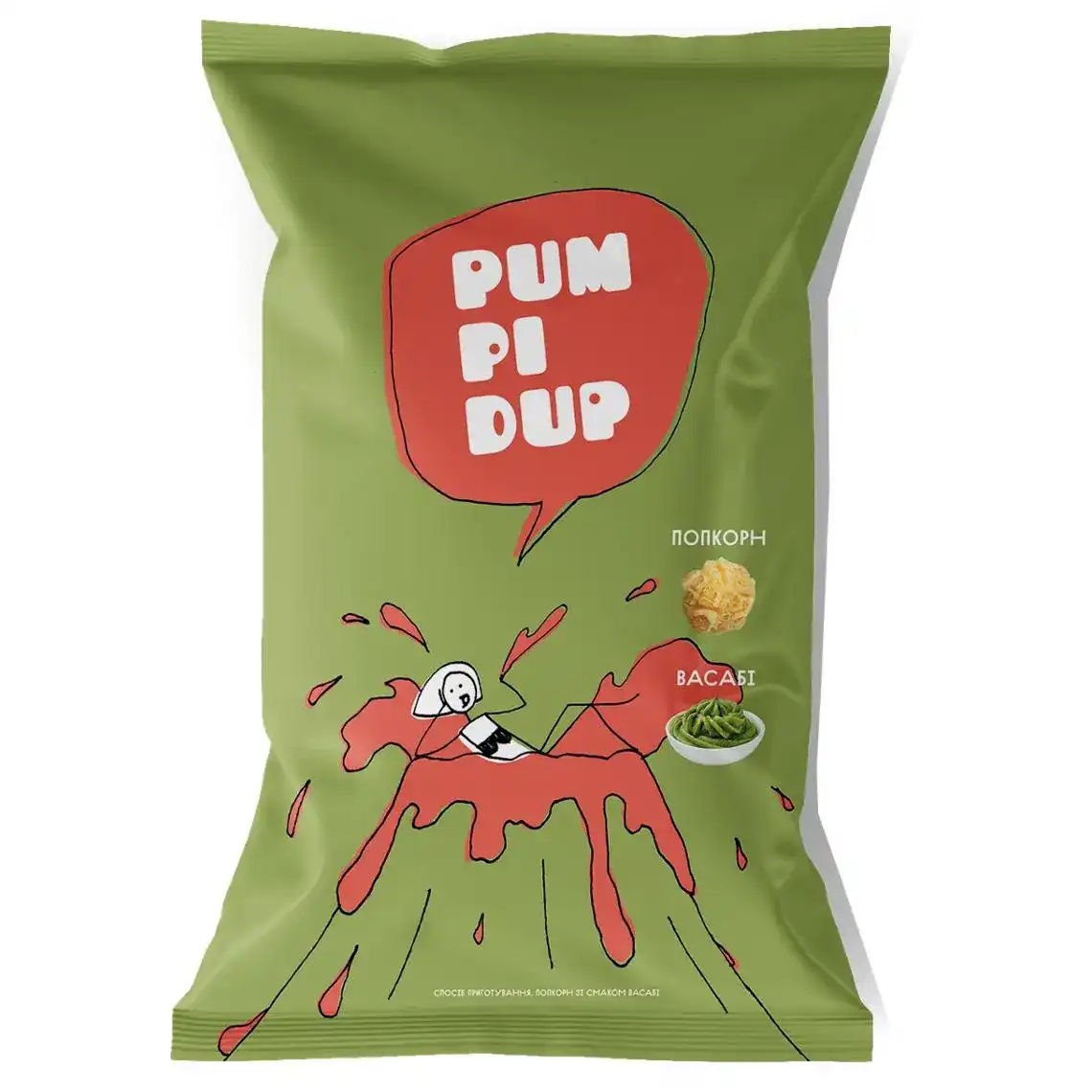 Попкорн Pumpidup со вкусом васаби 90 г