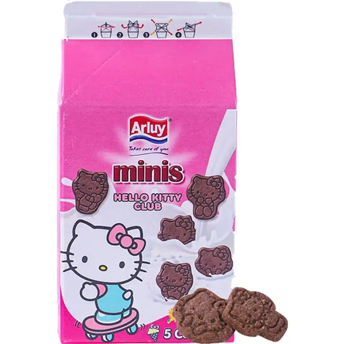 Печиво-міні Arluy Hello Kitty шоколадне з вітамінами 135 г